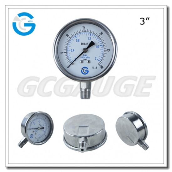 316ss pressure gauges